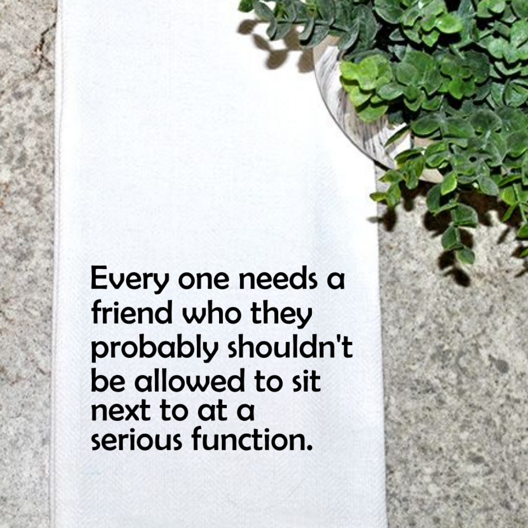 Funny Friendship Tea Towel Main Image
